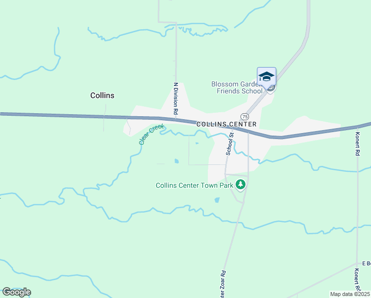 map of restaurants, bars, coffee shops, grocery stores, and more near 3546 Mill Street in Collins