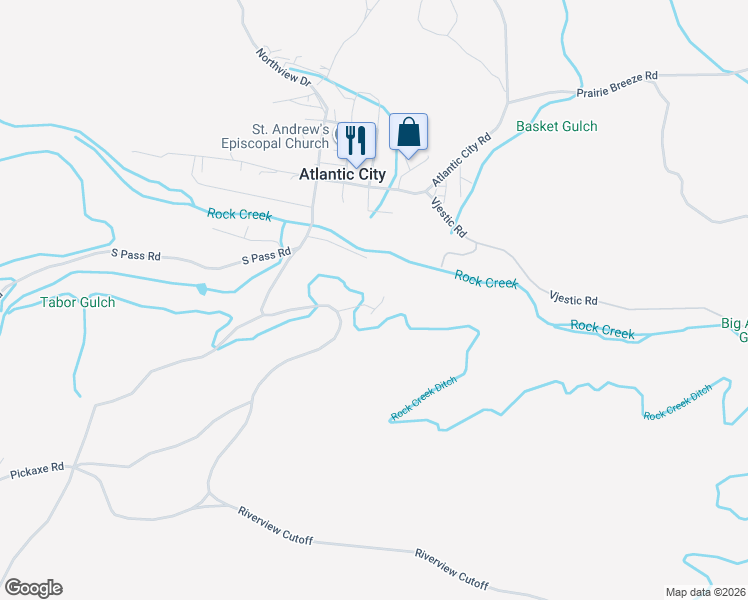 map of restaurants, bars, coffee shops, grocery stores, and more near 38 3 Forks Road in Atlantic City