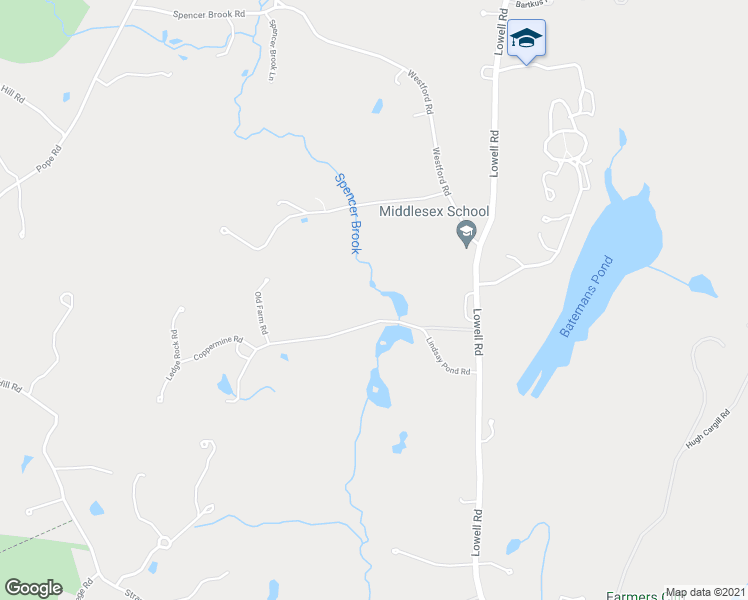 map of restaurants, bars, coffee shops, grocery stores, and more near 160 Lindsay Pond Road in Concord