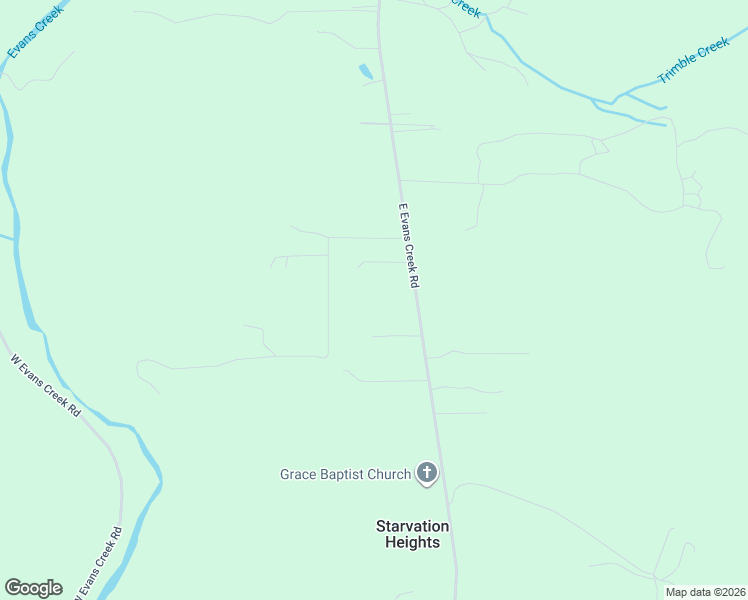 map of restaurants, bars, coffee shops, grocery stores, and more near 4703 East Evans Creek Road in Rogue River