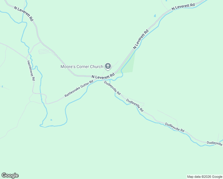 map of restaurants, bars, coffee shops, grocery stores, and more near 7 Dudleyville Road in Leverett