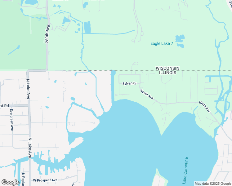 map of restaurants, bars, coffee shops, grocery stores, and more near 43332 North Park Terrace in Antioch