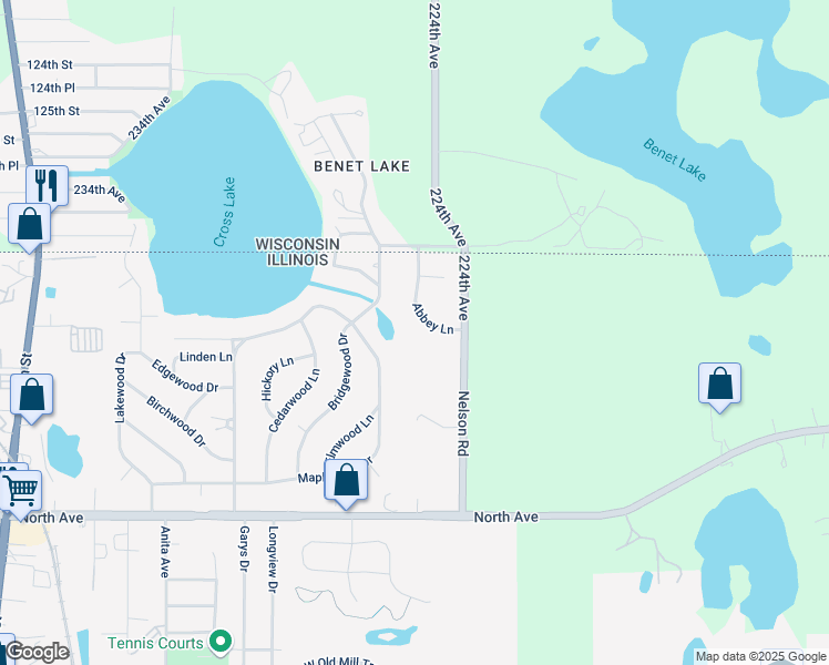 map of restaurants, bars, coffee shops, grocery stores, and more near 354 Abbey Lane in Antioch