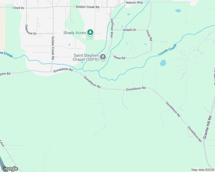 map of restaurants, bars, coffee shops, grocery stores, and more near 5846 Donaldson Road in Grants Pass