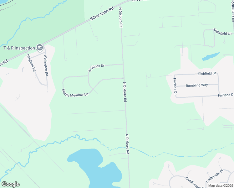 map of restaurants, bars, coffee shops, grocery stores, and more near 28323 Dixboro Road in South Lyon