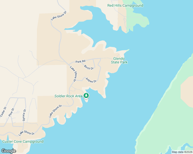 map of restaurants, bars, coffee shops, grocery stores, and more near Aspen Drive in Glendo