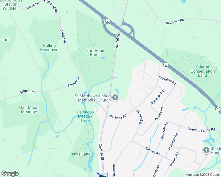 map of restaurants, bars, coffee shops, grocery stores, and more near 431 Central Street in Acton