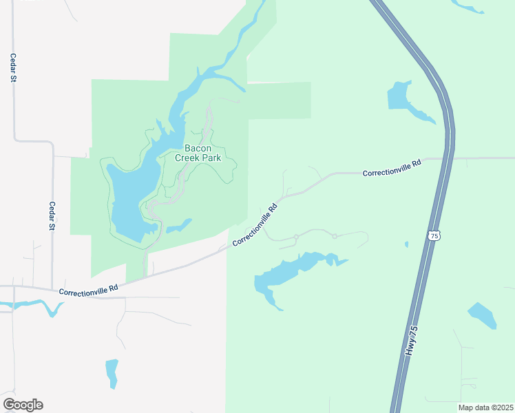 map of restaurants, bars, coffee shops, grocery stores, and more near 5805 County Highway D18 in Sioux City