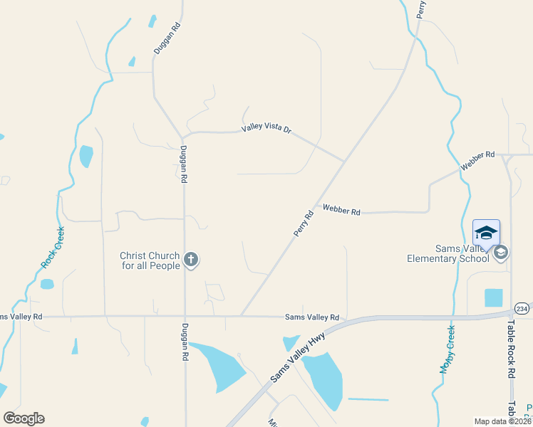 map of restaurants, bars, coffee shops, grocery stores, and more near 11955 Perry Road in Central Point