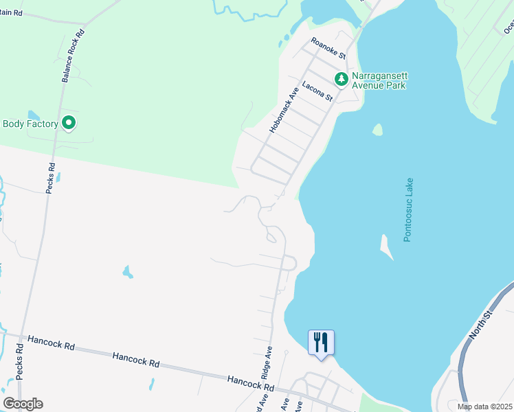 map of restaurants, bars, coffee shops, grocery stores, and more near 1 Oldfield Drive in Pittsfield