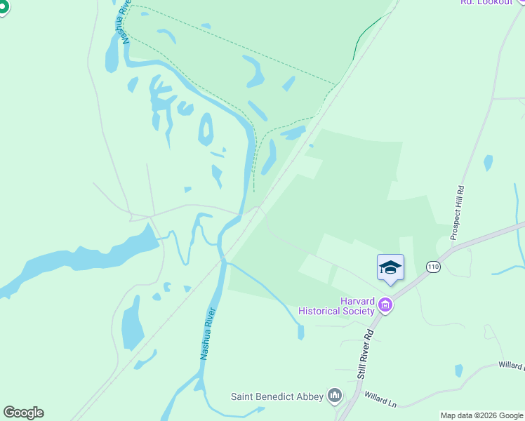 map of restaurants, bars, coffee shops, grocery stores, and more near 33 Still River Depot Road in Harvard