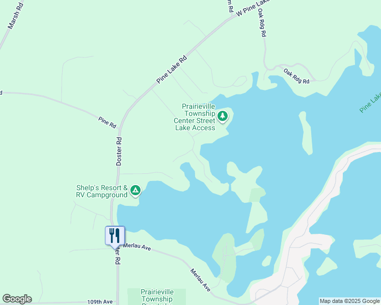 map of restaurants, bars, coffee shops, grocery stores, and more near 10848 Boniface Point Drive in Plainwell
