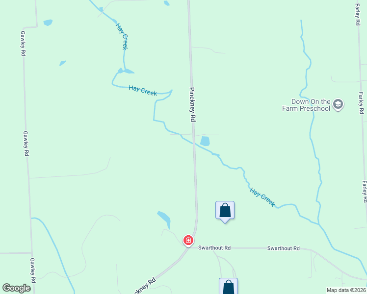 map of restaurants, bars, coffee shops, grocery stores, and more near 7038 Pinckney Road in Pinckney