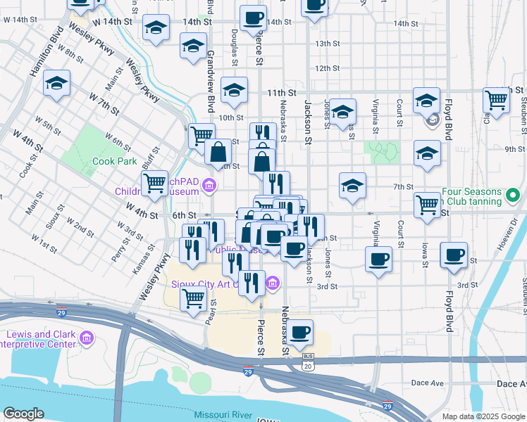 600 Pierce St, Sioux City IA Walk Score