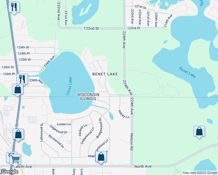 map of restaurants, bars, coffee shops, grocery stores, and more near 12791 228th Avenue in Bristol
