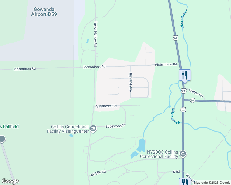 map of restaurants, bars, coffee shops, grocery stores, and more near 2092 Flavia Circle in Collins