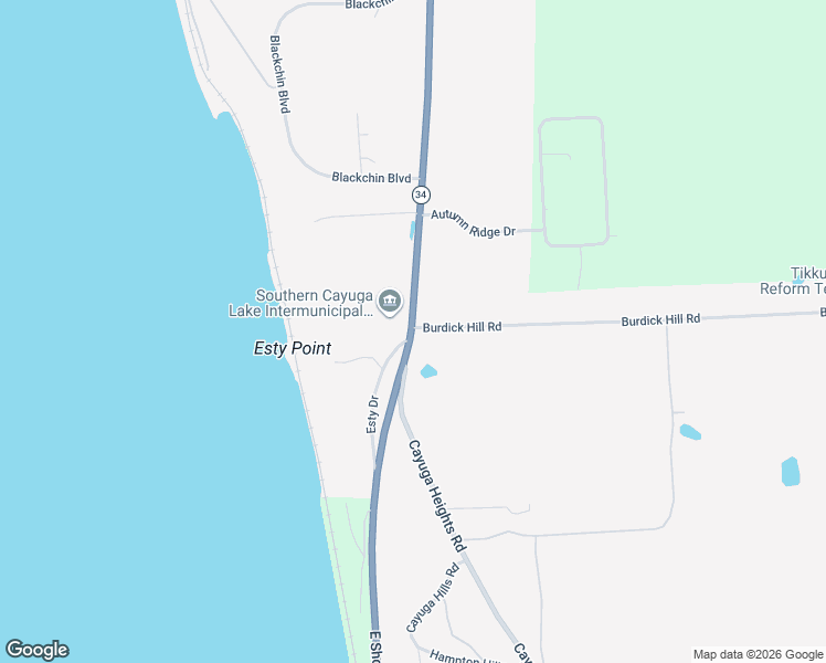 map of restaurants, bars, coffee shops, grocery stores, and more near 298 Burdick Hill Rd in Ithaca