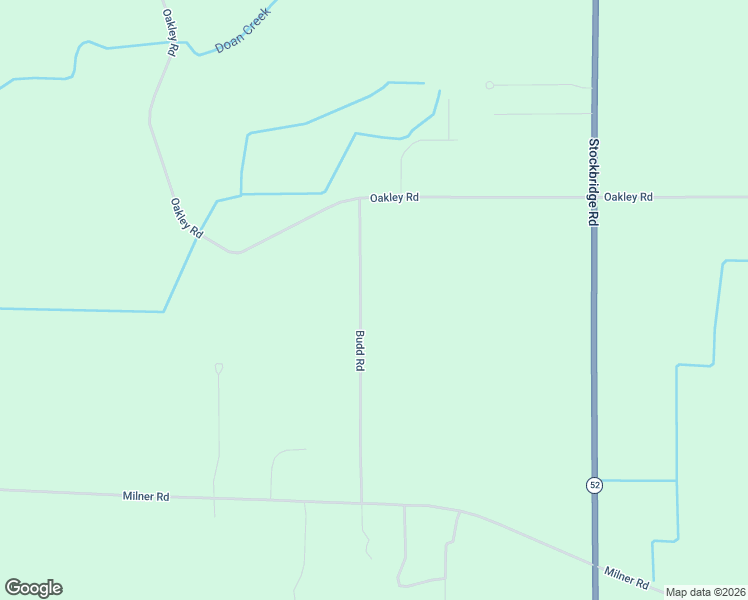 map of restaurants, bars, coffee shops, grocery stores, and more near 2992 Budd Road in Stockbridge