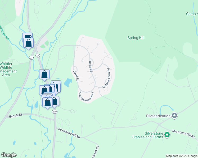 map of restaurants, bars, coffee shops, grocery stores, and more near 10 Settlement Way in Acton
