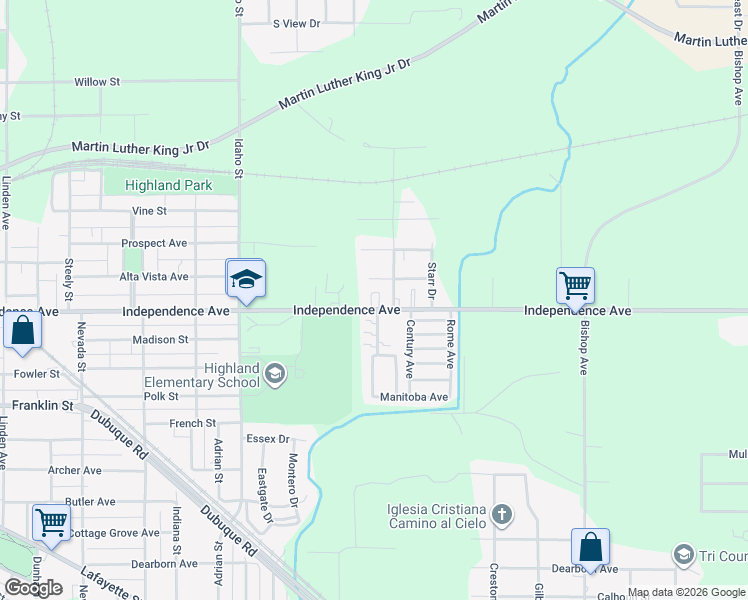 map of restaurants, bars, coffee shops, grocery stores, and more near 18 Toland Avenue in Waterloo