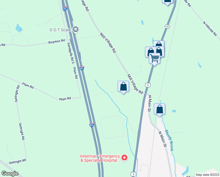 map of restaurants, bars, coffee shops, grocery stores, and more near 20 Plain Road in Deerfield