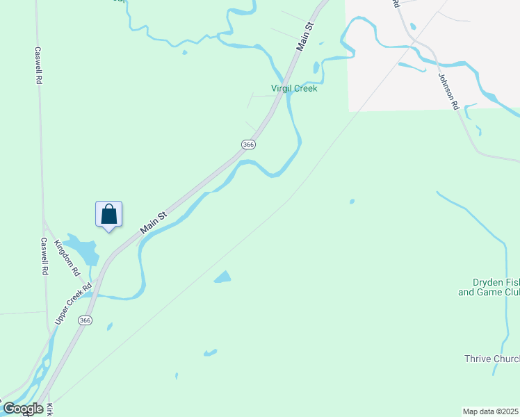 map of restaurants, bars, coffee shops, grocery stores, and more near 5 Sage Drive in Freeville