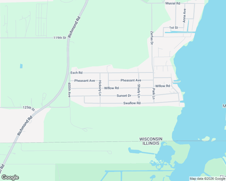 map of restaurants, bars, coffee shops, grocery stores, and more near 1853 Sunset Drive in Twin Lakes