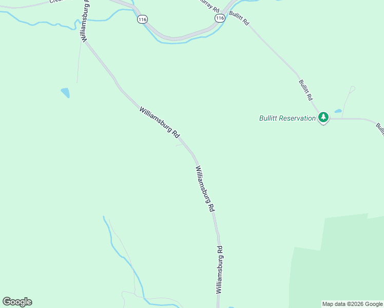 map of restaurants, bars, coffee shops, grocery stores, and more near 564 Williamsburg Rd in Ashfield