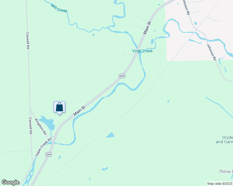 map of restaurants, bars, coffee shops, grocery stores, and more near 5 Sage Drive in Freeville