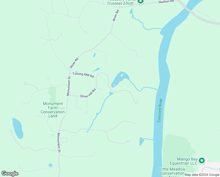 map of restaurants, bars, coffee shops, grocery stores, and more near 185 Silver Hill Road in Concord