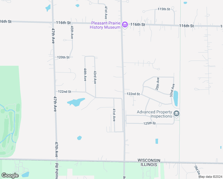 map of restaurants, bars, coffee shops, grocery stores, and more near 12126 39th Avenue in Pleasant Prairie