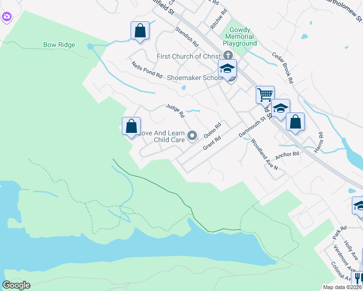 map of restaurants, bars, coffee shops, grocery stores, and more near 11 Emerald Dr in Lynn