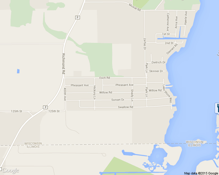 map of restaurants, bars, coffee shops, grocery stores, and more near 1821 Pheasant Avenue in Twin Lakes