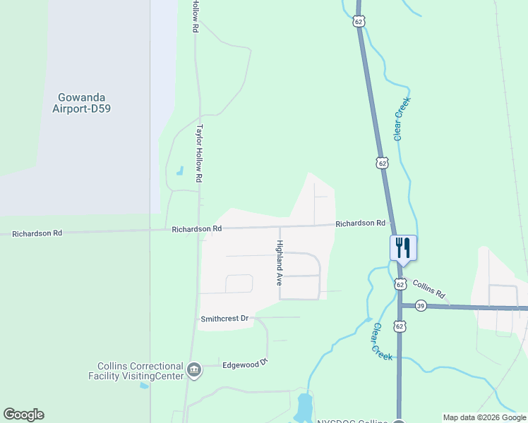 map of restaurants, bars, coffee shops, grocery stores, and more near 2084 Richardson Rd in Collins