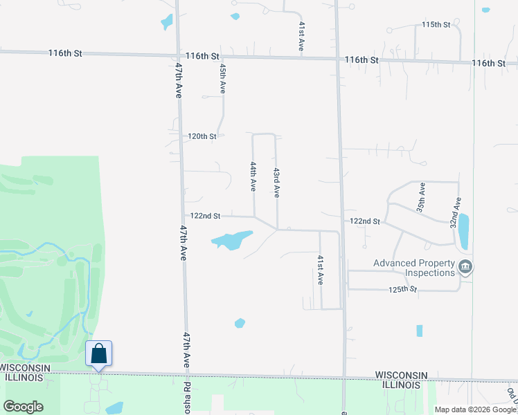 map of restaurants, bars, coffee shops, grocery stores, and more near 12155 44th Avenue in Pleasant Prairie