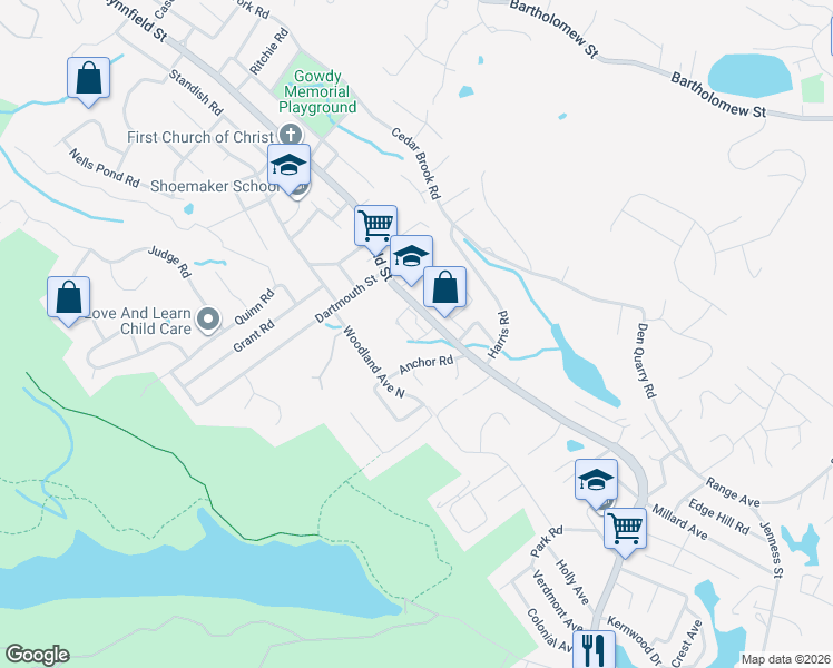 map of restaurants, bars, coffee shops, grocery stores, and more near 480 Lynnfield Street in Lynn