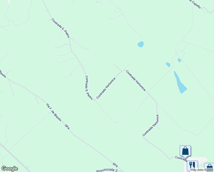 map of restaurants, bars, coffee shops, grocery stores, and more near 96 Contrada Vertonica in Provincia di Pescara