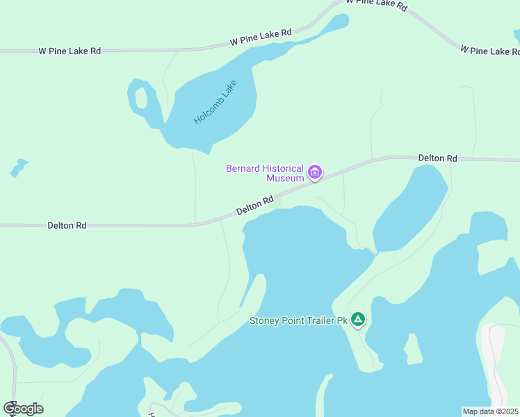 map of restaurants, bars, coffee shops, grocery stores, and more near 7327 Delton Road in Delton