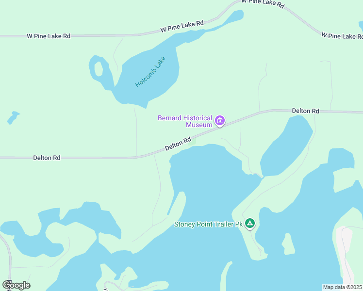 map of restaurants, bars, coffee shops, grocery stores, and more near 7327 Delton Road in Delton