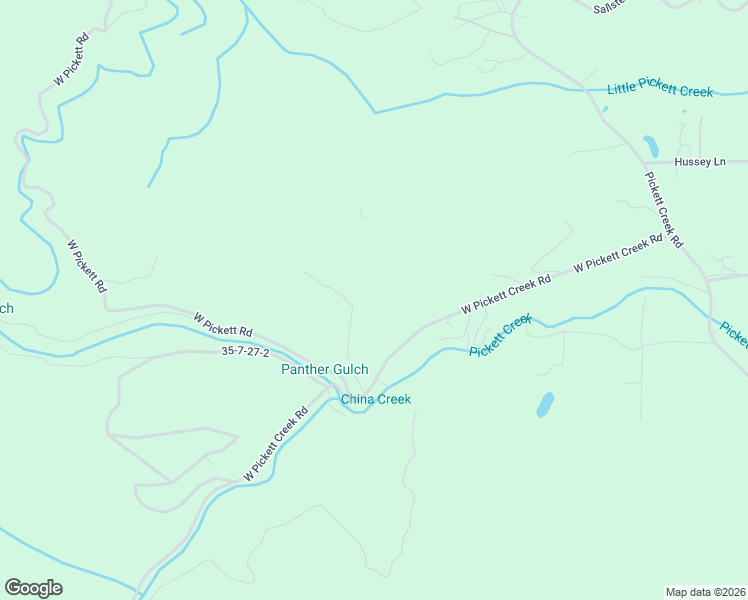 map of restaurants, bars, coffee shops, grocery stores, and more near 574 West Pickett Creek Road in Grants Pass
