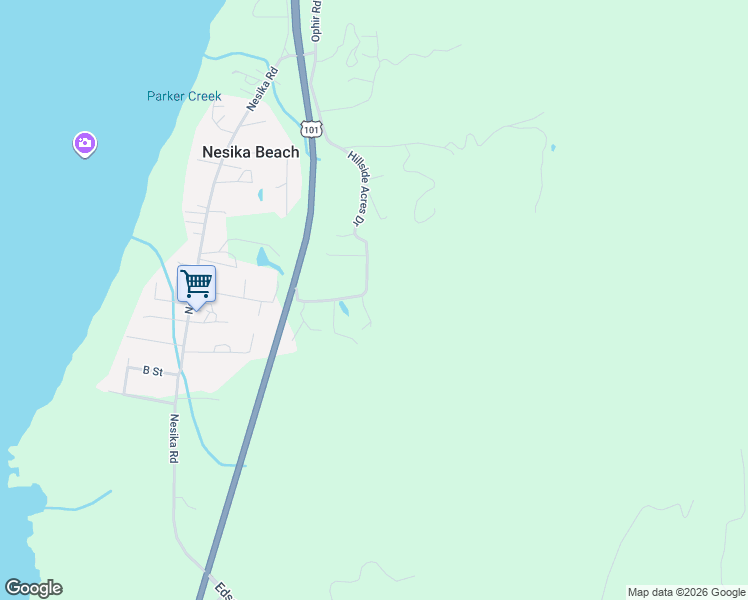 map of restaurants, bars, coffee shops, grocery stores, and more near 32881 Hillside Acres Road in Gold Beach
