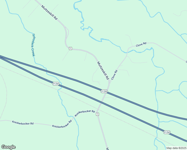 map of restaurants, bars, coffee shops, grocery stores, and more near 1055 Muitzeskill Road in Schodack Landing