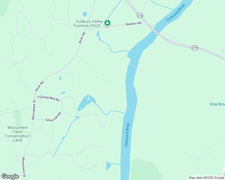 map of restaurants, bars, coffee shops, grocery stores, and more near 389 River Road in Carlisle