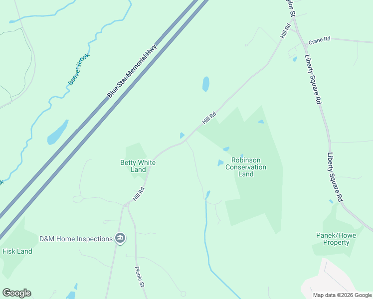 map of restaurants, bars, coffee shops, grocery stores, and more near 959 Hill Road in Boxborough