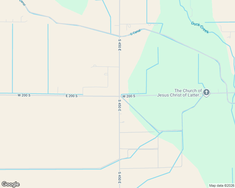 map of restaurants, bars, coffee shops, grocery stores, and more near 198 South 450 East in Burley