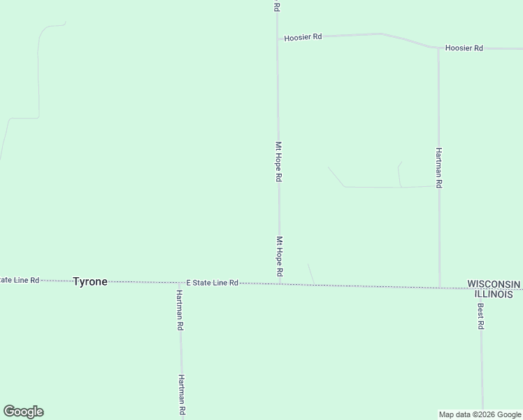 map of restaurants, bars, coffee shops, grocery stores, and more near N197 Mount Hope Road in Brodhead
