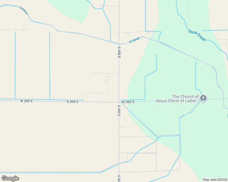 map of restaurants, bars, coffee shops, grocery stores, and more near 198 South 450 East in Burley