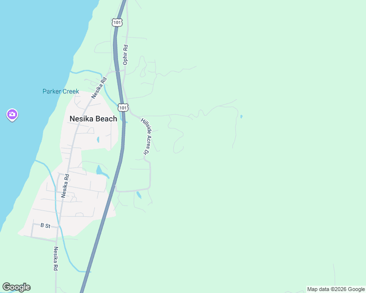 map of restaurants, bars, coffee shops, grocery stores, and more near 94760 Adams Hill Road in Gold Beach