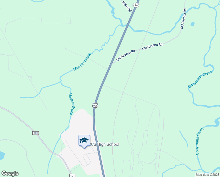 map of restaurants, bars, coffee shops, grocery stores, and more near 1916 U.S. 9W in Ravena