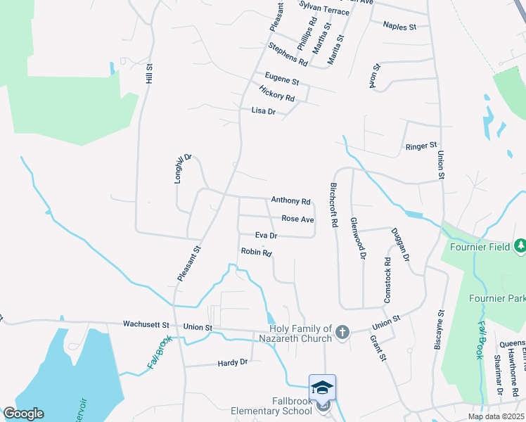 map of restaurants, bars, coffee shops, grocery stores, and more near 72 Eva Drive in Leominster